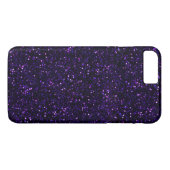 Dunkler Amethyst lila Glitzer Case-Mate iPhone Hülle (Rückseite (Horizontal))