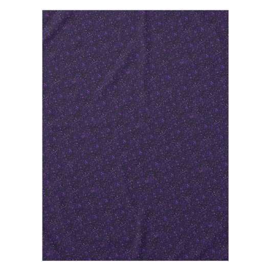 Dunkler Amethyst lila Glitzer Tischdecke (Vorderseite)