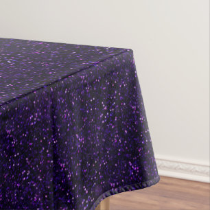 Dunkler Amethyst lila Glitzer Tischdecke