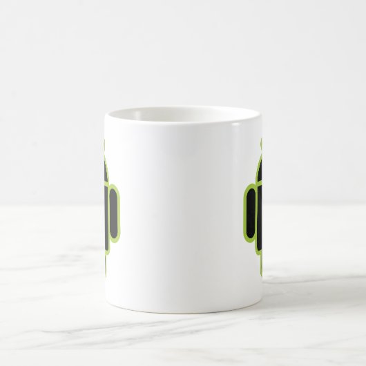 Dunkler Android Kaffeetasse (Mittel)