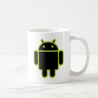 Dunkler Android Kaffeetasse