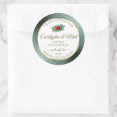 Dunkler Aquamariner Glitzer Weißmarken Ladybug Runder Aufkleber (Tasche)