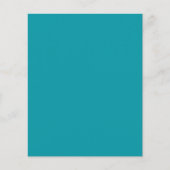 Dunkler Aquamariner grüner Flyer (Vorne)