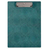 Dunkler aquamariner Musterhintergrund Klemmbrett (Vorderseite)