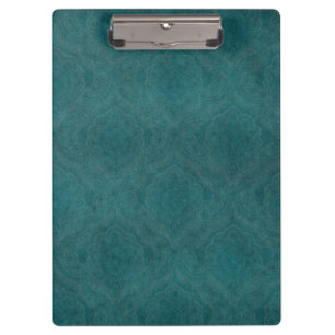 Dunkler aquamariner Musterhintergrund Klemmbrett