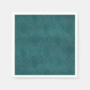 Dunkler aquamariner Musterhintergrund Serviette