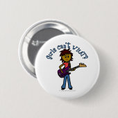 Dunkler Bass-Player Button (Vorne & Hinten)