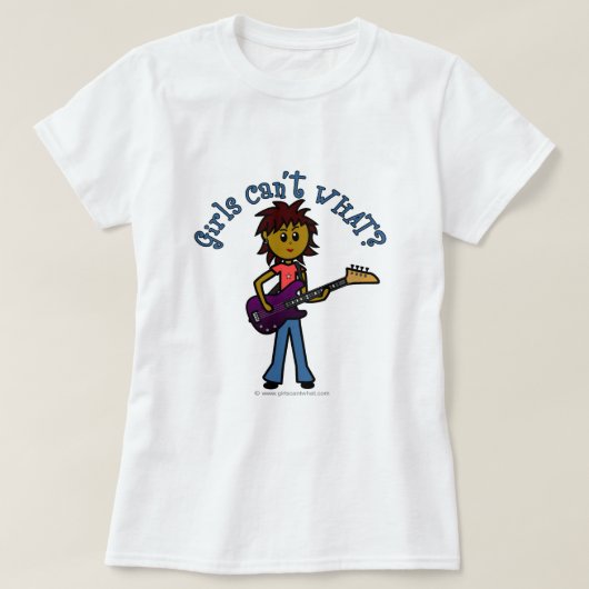 Dunkler Bass-Player T-Shirt (Design vorne)