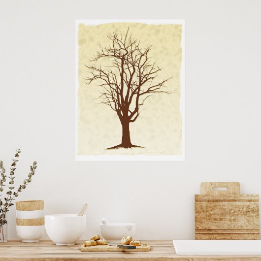 Dunkler Baum Poster (Küche)