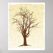 Dunkler Baum Poster (Vorne)