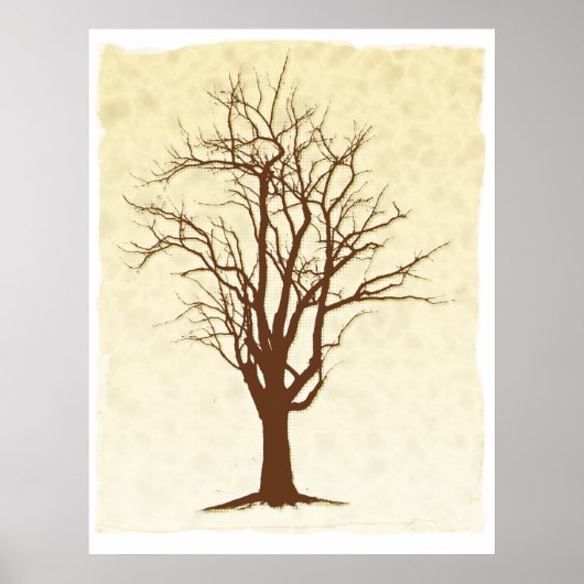 Dunkler Baum Poster (Vorne)