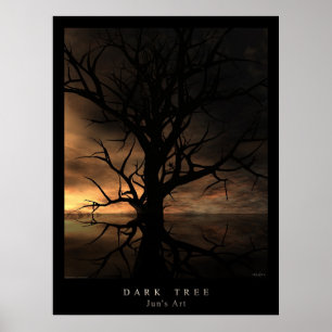 DUNKLER BAUM POSTER