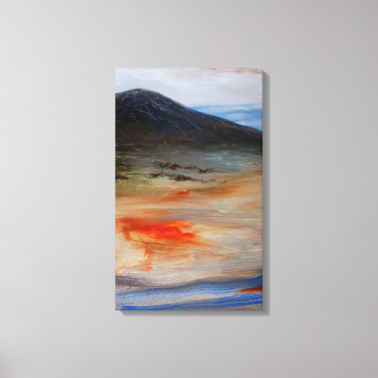 Dunkler Berg Leinwanddruck (Vorderseite)