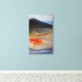 Dunkler Berg Leinwanddruck (Insitu (Holzboden))