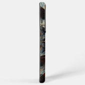 Dunkler Bernstein Kristalliner Stern Fraktal - Geo Samsung Galaxy Hülle (Rechte Seite)