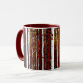 Dunkler Birkenwald Tasse (Vorderseite Links)