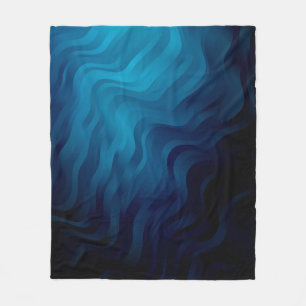 Dunkler BLAU Hintergrund mit Linien. Farbige Illus Fleecedecke