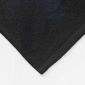 Dunkler BLAU Hintergrund mit Linien. Farbige Illus Fleecedecke (Ecke)
