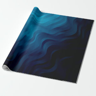 Dunkler BLAU Hintergrund mit Linien. Farbige Illus Geschenkpapier