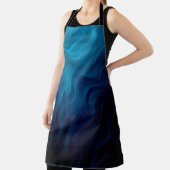 Dunkler BLAU Hintergrund mit Linien. Farbige Illus Schürze (InSitu)