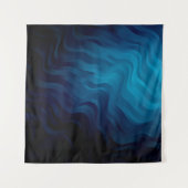 Dunkler BLAU Hintergrund mit Linien. Farbige Illus Wandteppich (Vorderseite (Horizontal))