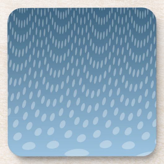 Dunkler Blauer Regen Untersetzer (Vorderseite)