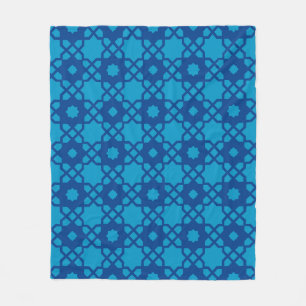 Dunkler Blausternhimmel Quadratisches Marokkanisch Fleecedecke