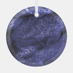 Dunkler Blaustoff: Dekorative Textur. Ornament Aus Glas