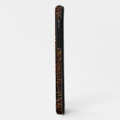 Dunkler Bronze-Orange-Glitzer Case-Mate iPhone Hülle (Hinten/Links)