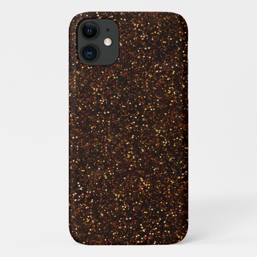 Dunkler Bronze-Orange-Glitzer Case-Mate iPhone Hülle (Rückseite)