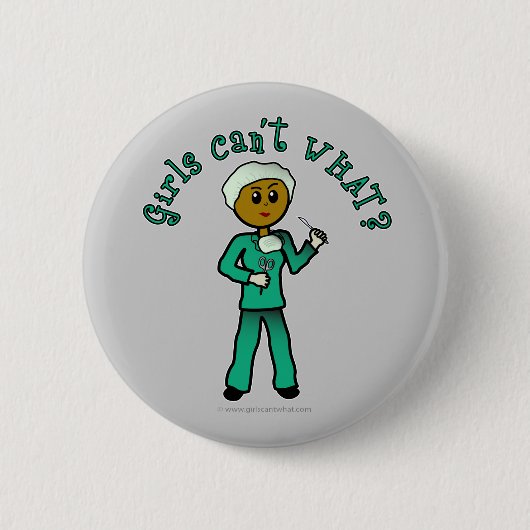 Dunkler Chirurgen Button (Vorderseite)