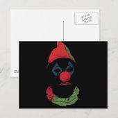 Dunkler Clown Postkarte (Vorne/Hinten)