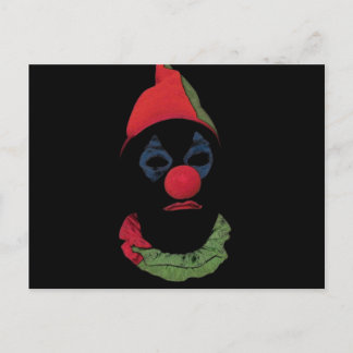 Dunkler Clown Postkarte