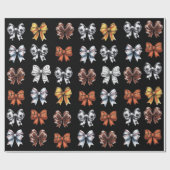 Dunkler Coquette-Sportbogen Geschenkpapier (Flach)