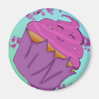 Dunkler Cupcake Magnet