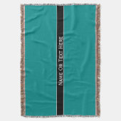 Dunkler cyan-blauer blauer individueller Name oder Decke (Vorderseite Vertikal)