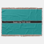 Dunkler cyan-blauer blauer individueller Name oder Decke (Vorderseite)