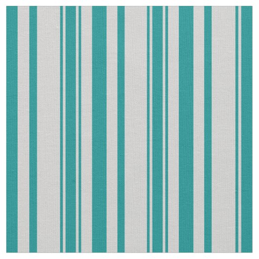 Dunkler Cyan und hellgraues, gestreiftes Muster Stoff (Nahaufnahme)