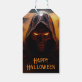 Dunkler Dämon mit orangefarbenem Rauch Geschenkanhänger (Vorderseite)