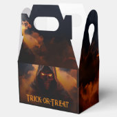 Dunkler Dämon mit orangefarbenem Rauch Geschenkschachtel (Geöffnet)