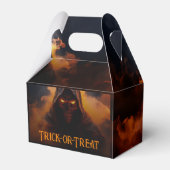 Dunkler Dämon mit orangefarbenem Rauch Geschenkschachtel (Vorderseite)
