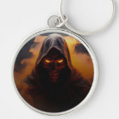 Dunkler Dämon mit orangefarbenem Rauch zwischen Sc Schlüsselanhänger (Vorne)