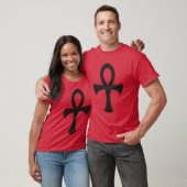 Dunkler das Ankh der Männer T - Shirt (Unisex)
