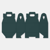 Dunkler Dschungel Grün Schlicht Geschenkschachtel (Ungeklappt)