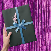 Dunkler Dschungel Grüne Farbe Geschenkpapier