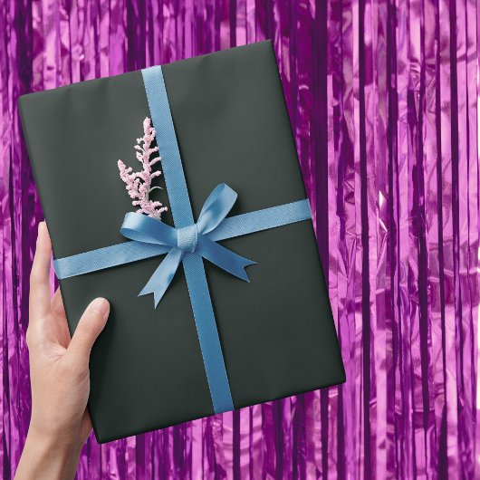 Dunkler Dschungel Grüne Farbe Geschenkpapier