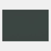 Dunkler Dschungel Grüne Farbe Geschenkpapier Set (Vorderseite 3)