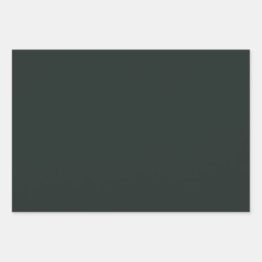 Dunkler Dschungel Grüne Farbe Geschenkpapier Set (Vorderseite 3)