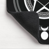 Dunkler elementarer Pentagram Mousepad (Ecke)