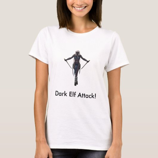 Dunkler Elf-Angriff! T-Shirt (Vorderseite)